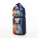 Small Small 20 "with a bag, a lightning department, an external pocket, with an extension, the color is blue