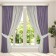 Set of curtains "Canvas", size 200x250 cm, 2 pcs, color purple gray
