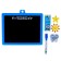 Drawing board is magnetic double -sided, under marker and chalk, sponge, chalk 3 pcs., Marker, magnets 2 pcs.