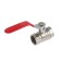 Ballic zein English, internal 1/2 ", pn 4, for cold water, 5-45 ° C, lever, zinc
