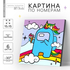 Picture on numbers for children 