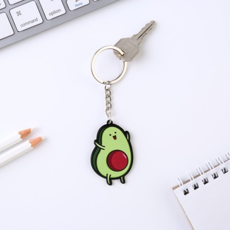 Acrylic key -keychain “Everything will be avocadene”, 7 x 12.5 cm-5