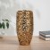 VAZA Keramics Table "Basil" roses, 24x1 cm, gold