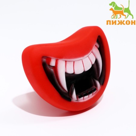 Brying Vamp toy for dogs, 8.5 x 7 cm, red
