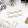 Hair hairpins "Classic" (set 10 pcs) 6 cm, gold