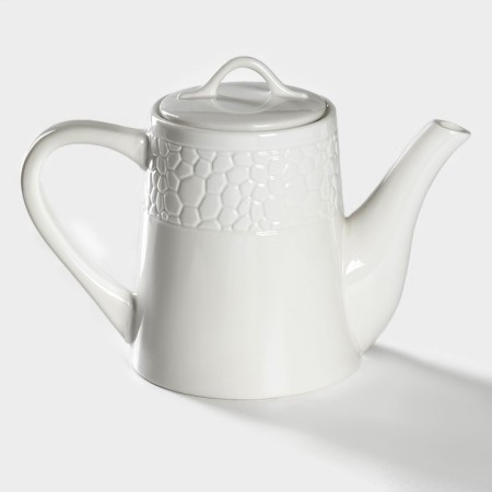 Teapot Porcelain Hot Magistro Rodos, 1.4 l, white color-2