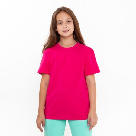 T -shirt for girls, raspberry color, height 146 cm