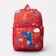 Baby backpack on lightning, 3 outer pockets, red color