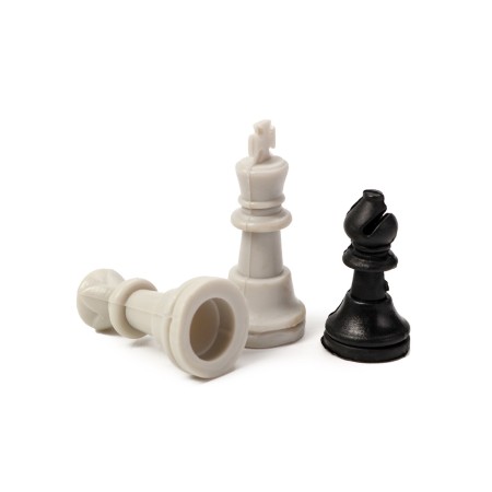 Chess 16 x 16 cm, King H-2.8 cm, d-1.2 cm, plastic board and figures-4