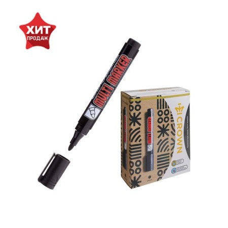 Permanent marker 3.0 mm, Crown Multi Marker, bullet, black