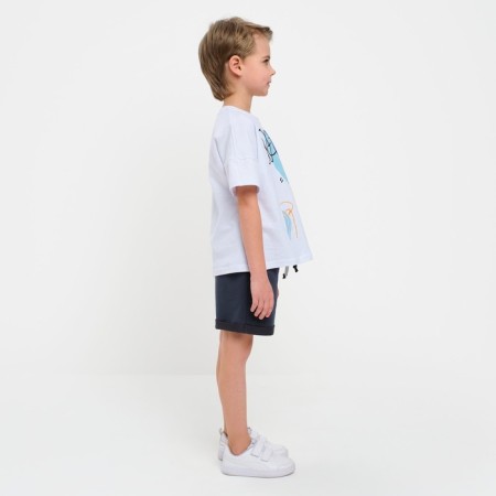 Shorts for a boy minku color graphite, height 146-4
