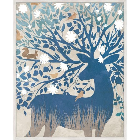 Reproduction of the picture "Deer No. 2", 40x50 cm, frame 20-001d