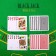 Plastic Plastic Cards "USAROYAL", 54 pcs, 25 μm, 8.7 x 5.7 cm, mix