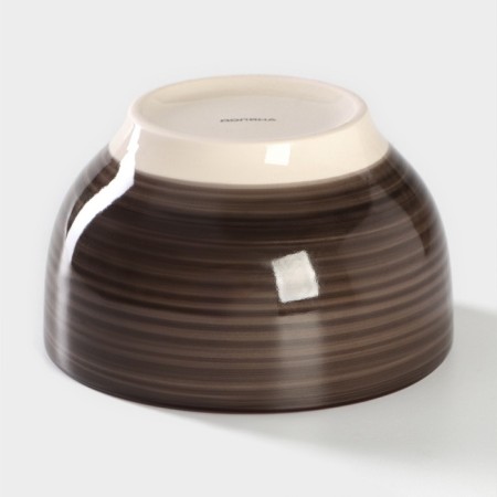 Basilnik ceramic shade "Sea World", 800 ml, d = 14 cm, brown color-2