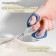 Universal scissors, 5 ", 13 cm, blue/black color