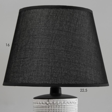 Toronto table lamp E14 40W Black White 22.5x22.5x35cm-2