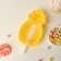 Ice cream form with a lid of the pineapple, silicone, 14 × 8.5 × 2.5 cm, yellow color