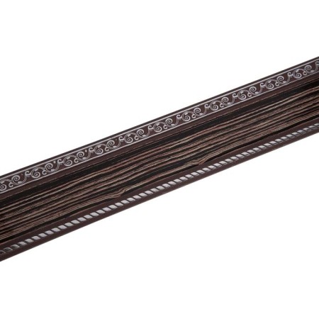 Planck for the cornice "Yesenin", height 7 cm, length 25 m, color silver/zebrano chocolate