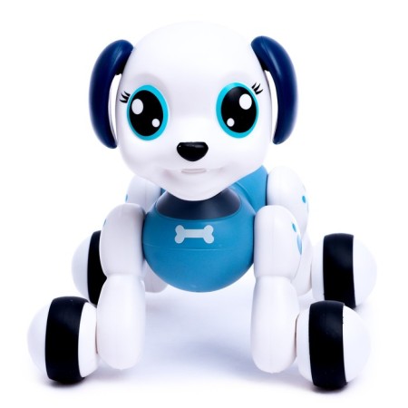 Robot Dog “My Favorite Peteum” IQ Bot, on the control panel, interactive: sound, musical, sensory, on the battery, blue-4