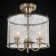 Chandelier CL408233 "Versailles", 3x60W E14, bronze 37x37x40 cm