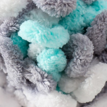 Yarn "Puffy Color" 100 % micropoliester 9m/100g (6408)-2
