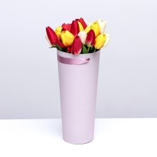 Carrying cone to flowers, dusty rose 10 x 14 x 30 cm