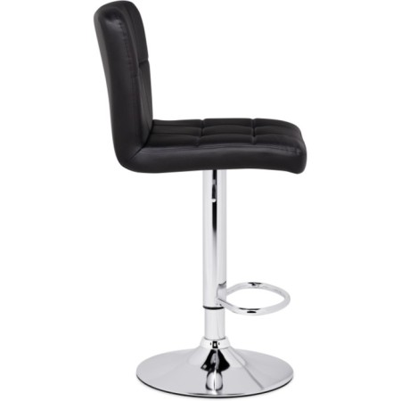 Bar paskal metal/eco -leather, chrome/black 43x53x89 cm-2