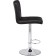 Bar paskal metal/eco -leather, chrome/black 43x53x89 cm