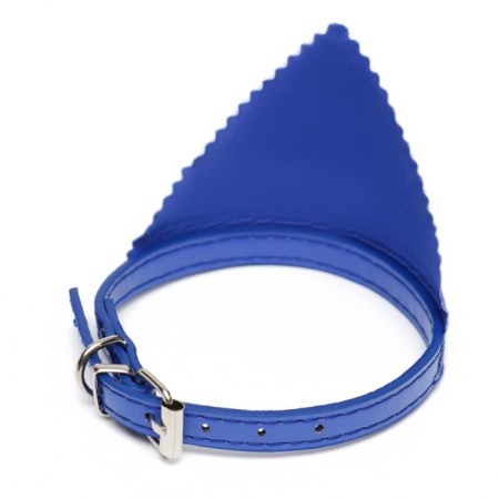 A collar with a scarf 32 x 1 cm, Osh 22-28, blue-1