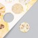 Decor for creativity cardboard "Chips and buttons. Golden" 24 pcs 13x16.5 cm