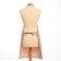 Apron Ethel "Flower Deer", col. Lilac, 70*68 cm, 100% p/e
