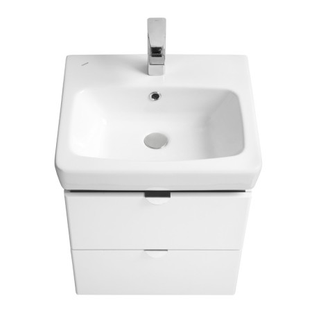 Tumbing under the Aquaton Sky Pro sink, 50 cm, white gloss color-2