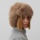 Women's cap, Minaku, brown color, rr 56-58