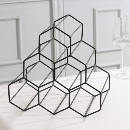 Sot shaft stand for the bottles "Sot", 28.5 × 27.4 × 21 cm, black color-2