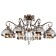 Ceiling chandelier lori 8xe27 60W, size 75x75x41 cm, color antique bronze