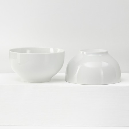 Set of porcelain dishes "Universal", white color, 18 objects: plate flat d = 20 cm, pyla 650 ml, mug 300 ml-2