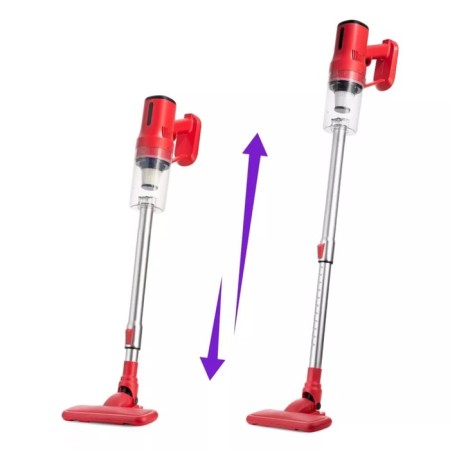 Vacuum cleaner KitFort KT-5239, vertical, 600 watts, 0.8 l, red-white-3