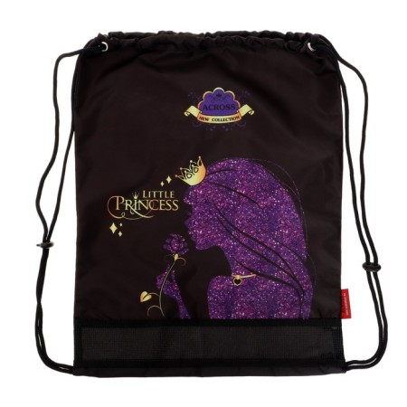 Frame backpack 35 x 28 x 15 cm, Across, filling: bag, pencil case, keychain, purple-12
