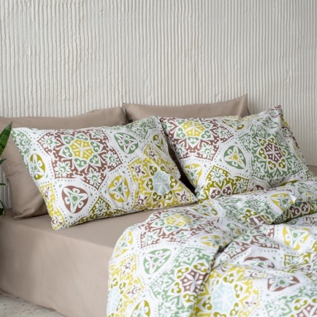 DIU pillowcase set, size 70x70 cm, mustard color, 2 pcs