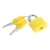 The castle of a hinged suitcase, 20x35 mm, small, yellow