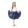 Carnival set “Stelaags 5”, blue skirt in white peas, belt, bandage, height 110-116 cm