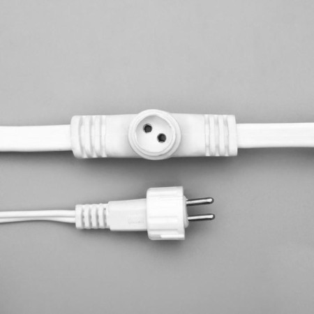 Garland "Curtain" 2 × 9 m, IP44, UMS, white thread, 1800 LED, white glow, 220 V-4
