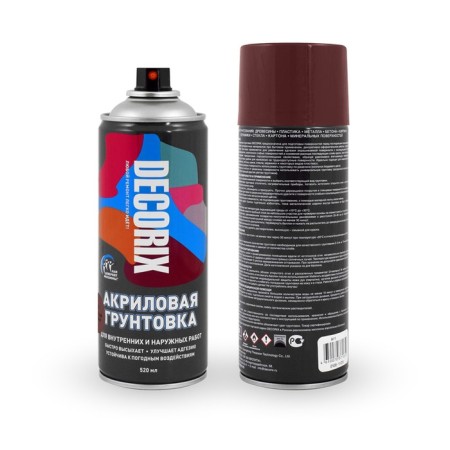 Aerozol soil in rust Red-brown 520 ml Decorix (A11)