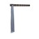 Horizontal Flip wall hanger, 8 hooks, black, nut