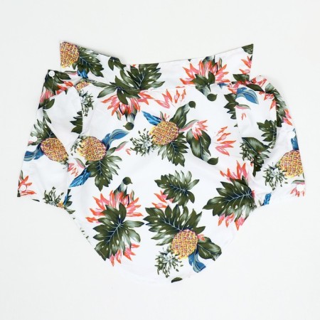 Dog shirt "Tropics", XS (DS 20, OG 28, Osh 19 cm), White-6