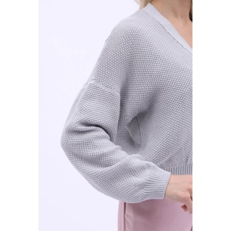 Cardigan female, size 50, color gray-1