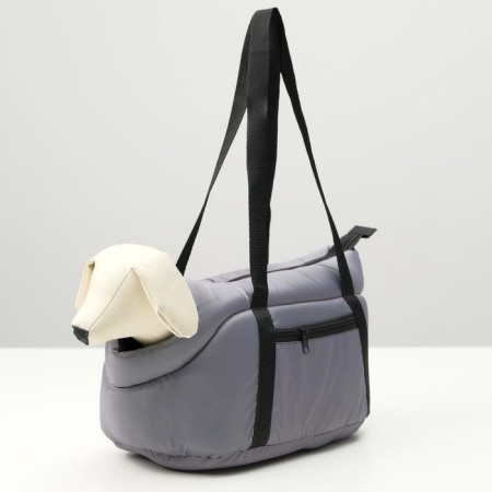 Bag - Animal Carriage "Cabriolet", 34 x 20 x 21cm, gray