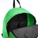 Backpack from textiles on lightning, Erich Krause, 1 pocket, green color