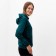 Feminine sweatshirt, emerald color, size 44