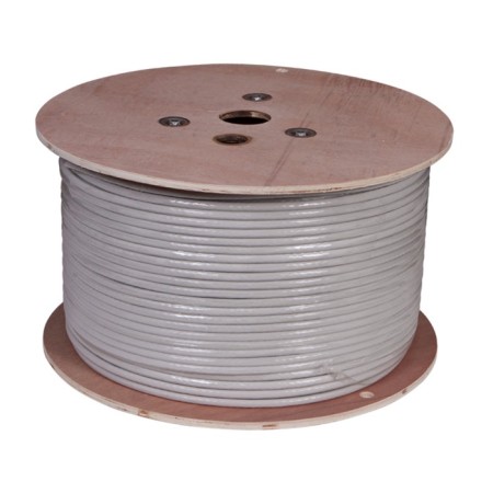 Bay cable twisted pair S/FTP, CAT 7, PVC, 4PR, 23AWG, Indoor, Solid, Gray, 305 m, rexant-1